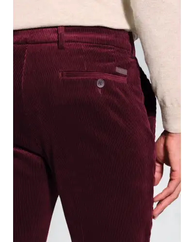 Corduroy Trousers Brook Taverner Regular Fit Ellroy Cherry Corduroy Trouser-BT-8689C £54.00