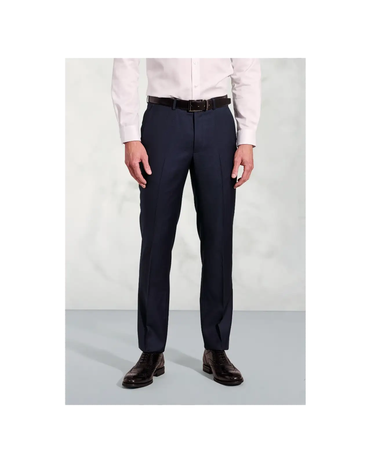 Suit Trousers Brook Taverner Tailored Fit Affleck Navy British Wool Suit Trousers £108.00