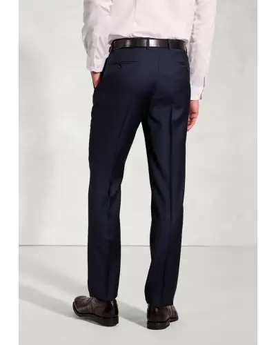 Suit Trousers Brook Taverner Tailored Fit Affleck Navy British Wool Suit Trousers-BT-8051A £108.00