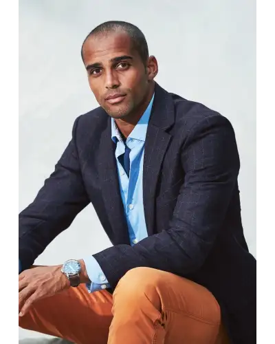 Jackets Brook Taverner Regular Fit Camberley Navy Check Pure New Wool Jacket £179.00