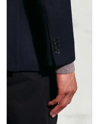 Jackets Brook Taverner Tailored Fit Wiggins Navy Italian Wool Jacket-BT-5466AT £161.00