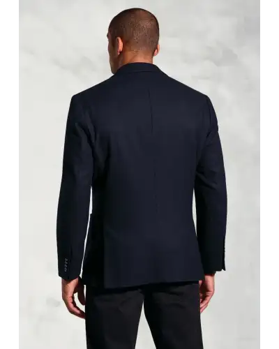 Jackets Brook Taverner Tailored Fit Wiggins Navy Italian Wool Jacket-BT-5466AT £161.00