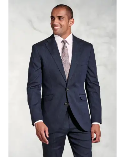 Suit Jackets Brook Taverner Tailored Fit Grant Navy Linen Blend Suit Jacket £116.00