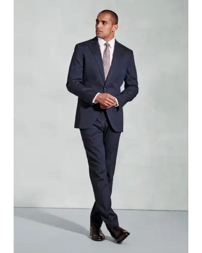 Suit Jackets Brook Taverner Tailored Fit Grant Navy Linen Blend Suit Jacket £116.00