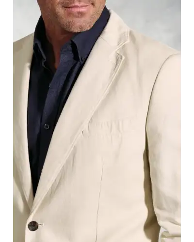 Jackets Brook Taverner Regular Fit Hemsworth Stone Washed Cotton Linen Jacket £116.00