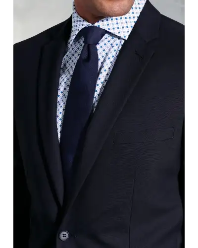 Suit Jackets Brook Taverner Tailored Fit Dijon Navy Suit Jacket-BT-3833A £89.00