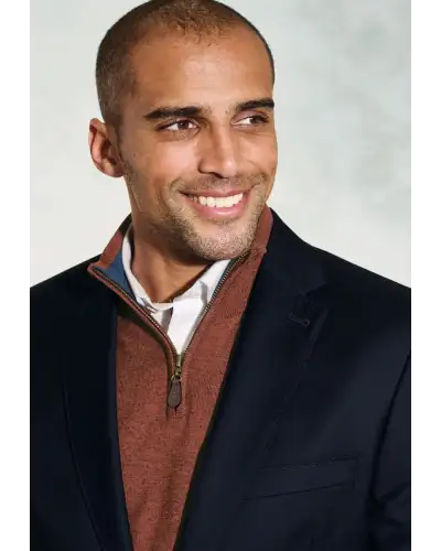 Jackets Brook Taverner Regular Fit Otley Navy Pure New Wool Blazer £179.00