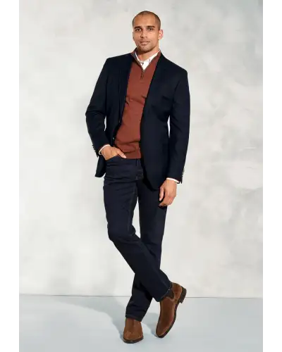 Jackets Brook Taverner Regular Fit Otley Navy Pure New Wool Blazer £179.00