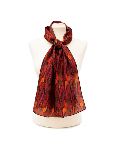 Scarves Fox and Chave Mackintosh Tulips Silk Habotai Scarf £42.00