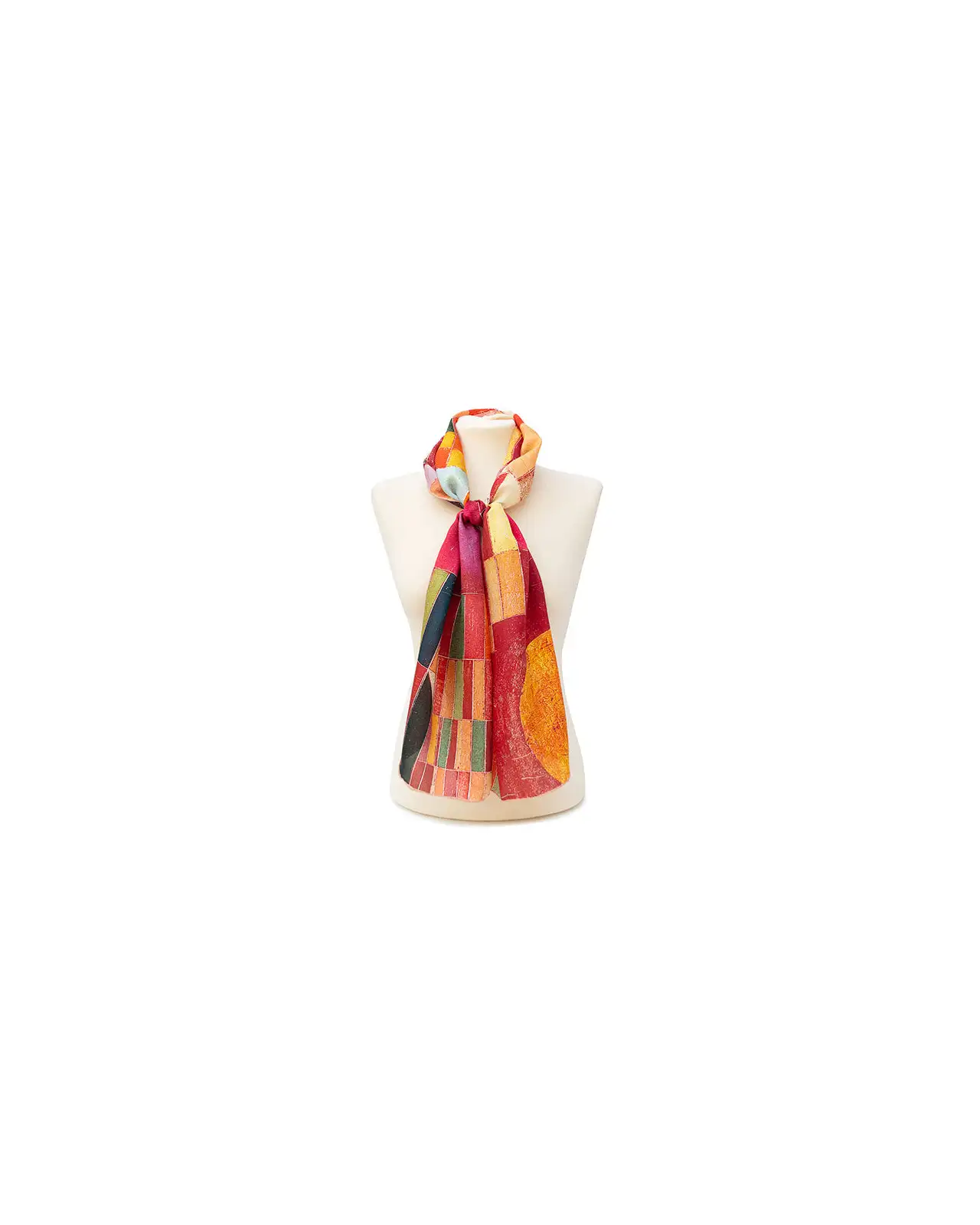 Scarves Fox and Chave Paul Klee Bauhaus Castle and Sun Silk Habotai Scarf £42.00