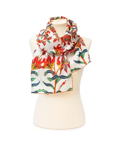Scarves Fox and Chave Taj Mahal Silk Habotai Scarf £42.00