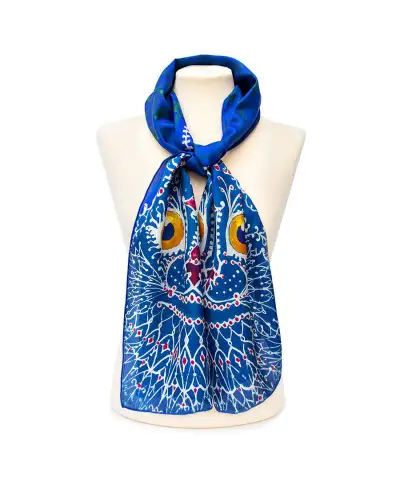 Scarves Fox and Chave Louis Wain Cat Silk Habotai Scarf £42.00