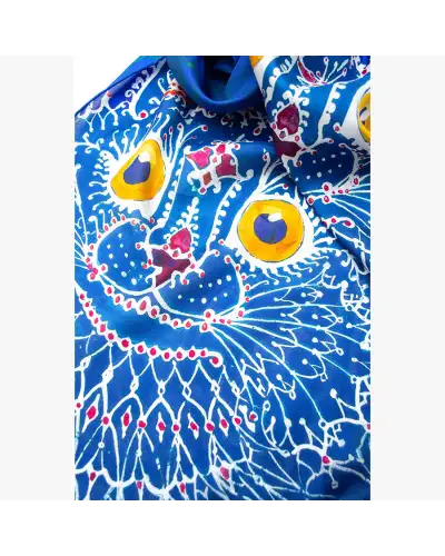 Scarves Fox and Chave Louis Wain Cat Silk Habotai Scarf £42.00