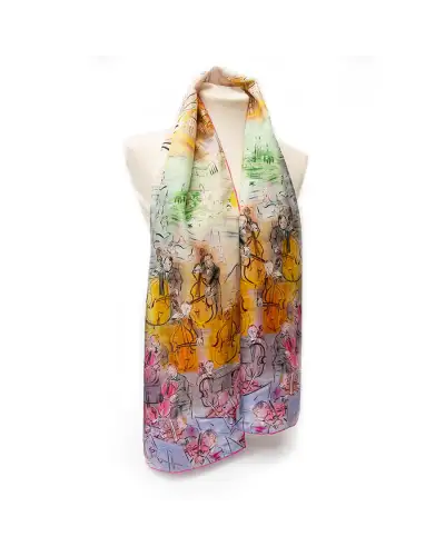 Scarves Fox and Chave Dufy Orchestra Silk Habotai Scarf £42.00