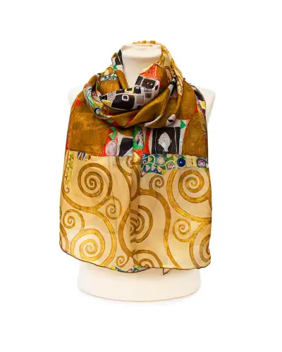 Scarves Fox and Chave Klimt Fulfilment Silk Habotai Scarf £50.00