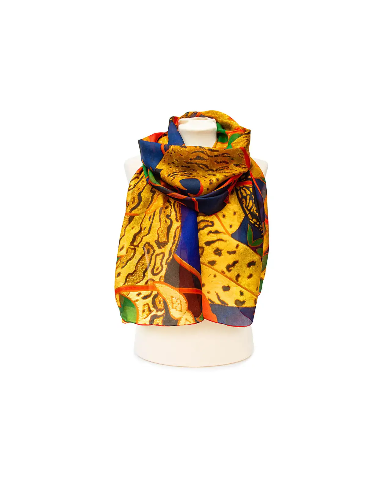 Scarves Fox and Chave The Hunt Silk Habotai Scarf £50.00
