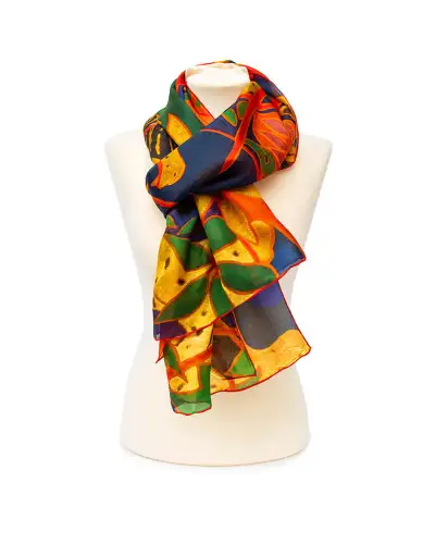 Scarves Fox and Chave The Hunt Silk Habotai Scarf £50.00