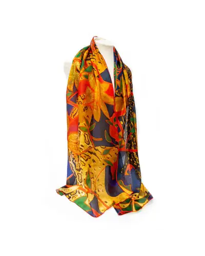 Scarves Fox and Chave The Hunt Silk Habotai Scarf £50.00