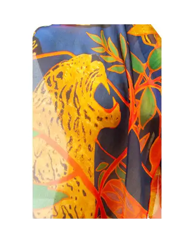 Scarves Fox and Chave The Hunt Silk Habotai Scarf £50.00