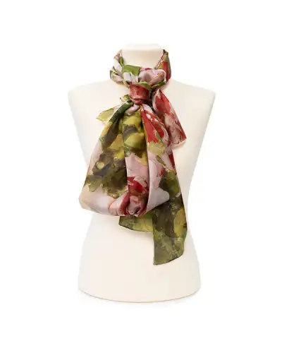 Scarves Fox and Chave Pissarro Peonies Silk Habotai Scarf £50.00