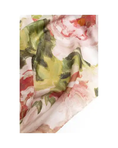 Scarves Fox and Chave Pissarro Peonies Silk Habotai Scarf £50.00