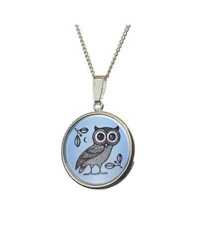 In Flight Fox and Chave Greek Owl Pendant £23.00