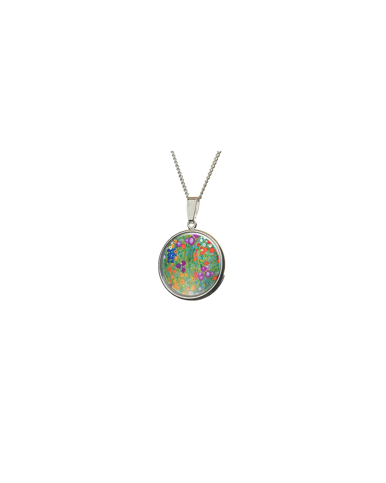 Bone China Hand Painted Fox and Chave Klimt Flower Garden Pendant £23.00