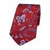 Silk Ties Soprano Ties Soprano Red With Floral Pattern Mens Silk Tie £15.00