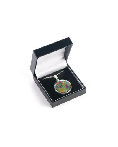 Bone China Hand Painted Fox and Chave Klimt Flower Garden Pendant £23.00