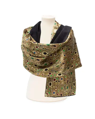 Scarves Fox and Chave Klimt Gold Poshmina Stole £116.00