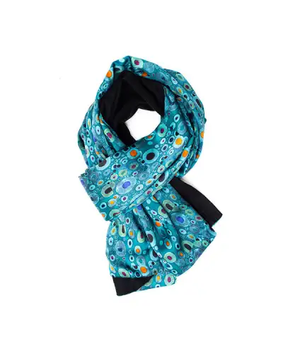 Scarves Fox and Chave Klimt Turquoise Poshmina Stole £116.00