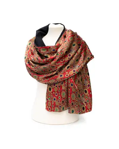Scarves Fox and Chave Klimt Red Poshmina Stole £116.00