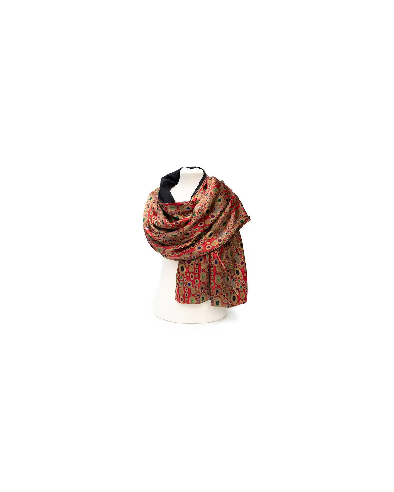 Scarves Fox and Chave Klimt Red Poshmina Stole £116.00