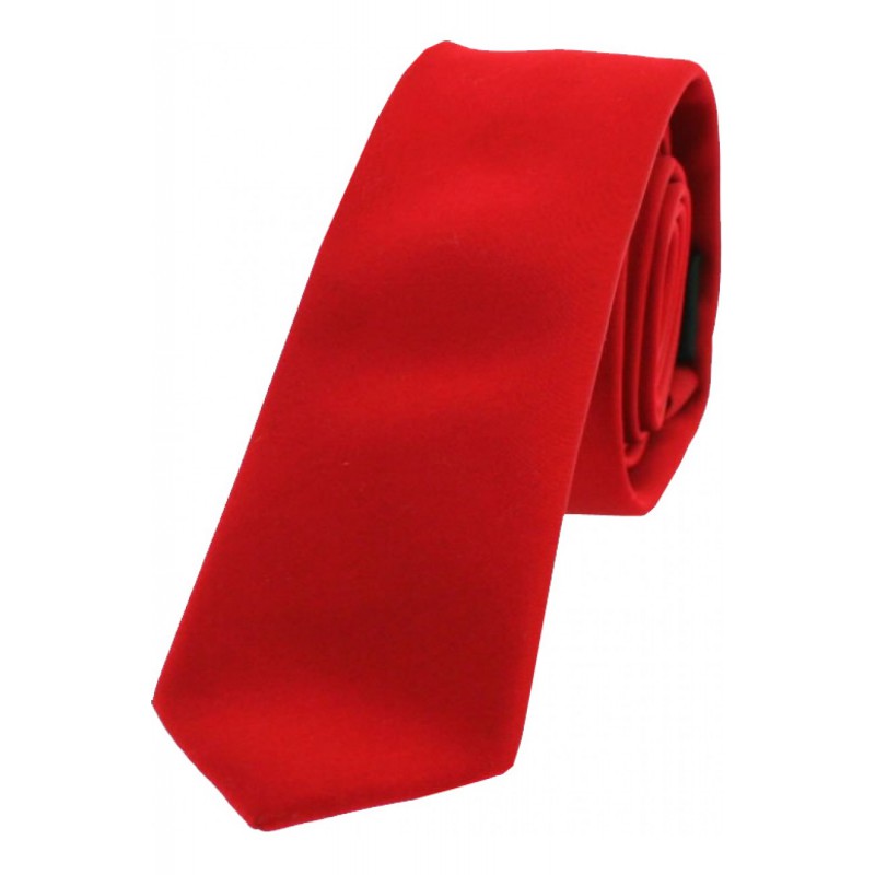 Thin Ties Soprano Ties Soprano Satin Red Polyester Thin Tie £9.00