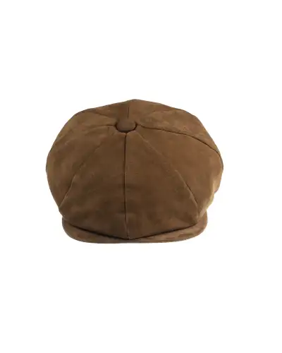 Caps & Flat Caps Christys Hats Toffee 8 Piece Baker Boy Cap In Soft Suede £14.00