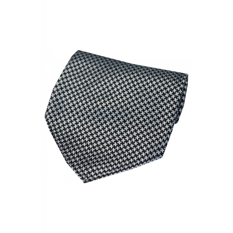 Silk Hankies Soprano Ties Soprano Black And Grey Dogtooth Silk Hanky £15.00