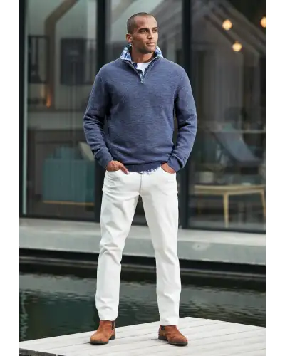 Fit Trousers Brook Taverner Tailored Fit Boulder Off White Denim Jeans-BT-8958F £54.00