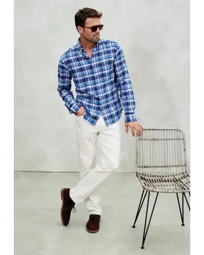 Fit Trousers Brook Taverner Tailored Fit Boulder Off White Denim Jeans-BT-8958F £54.00