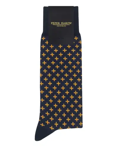 Men PEPER HAROW Crosslet Mens Socks - Navy £16.00