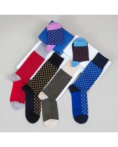 Men PEPER HAROW Crosslet Mens Socks - Red £16.00