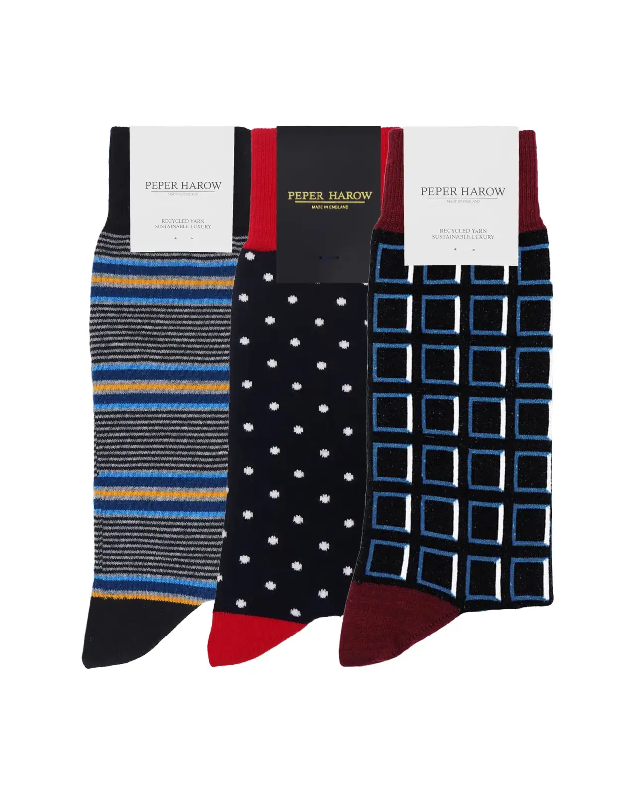Men PEPER HAROW Mens Socks Bundle - Black £38.00