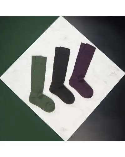 Men PEPER HAROW Mens Wool Boot Socks - Purple-PH-8607636947118 £22.00