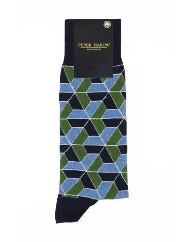 Men PEPER HAROW Vertex Mens Socks - Navy-PH-8060542353582 £17.00