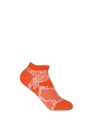 Women PEPER HAROW Delicate Womens Trainer Socks - Orange £11.00