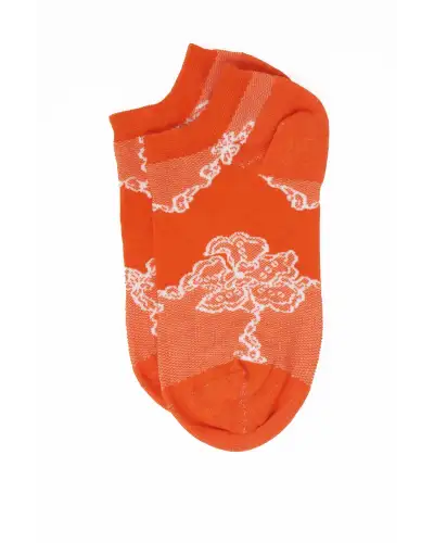 Women PEPER HAROW Delicate Womens Trainer Socks - Orange £11.00