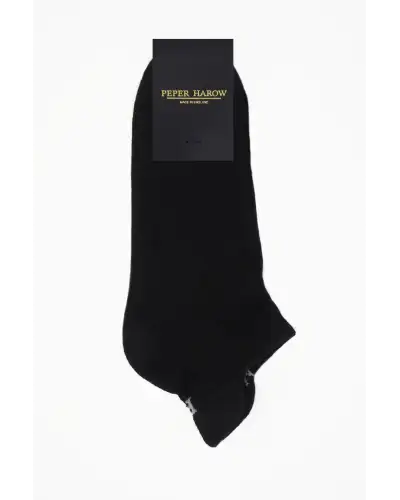Women PEPER HAROW Organic Womens Trainer Sport Socks - Black £11.00