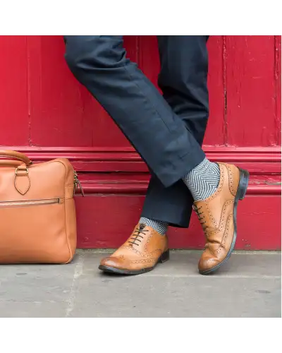 Men PEPER HAROW Lux Taylor Mens Socks - Grey-PH-7425306919086 £16.00