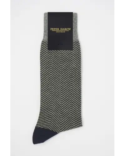 Men PEPER HAROW Lux Taylor Mens Socks - Grey £16.00