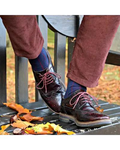 Men PEPER HAROW Pin Stripe Mens Socks - Navy £16.00