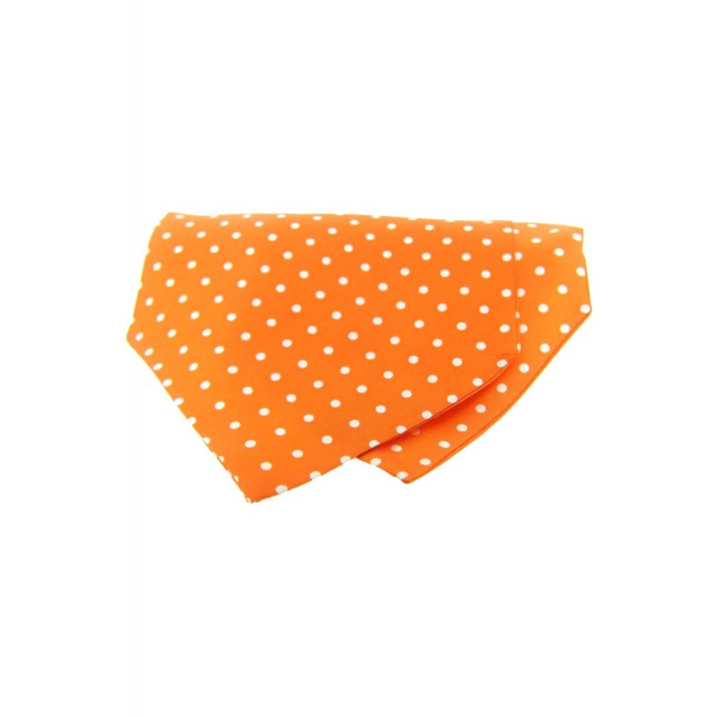 Cravats Soprano Ties Soprano Silk Twill White Polka Dots On Orange Ground Cravat £31.00